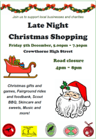 Late night shopping, Lights and Carols - Crowthorne