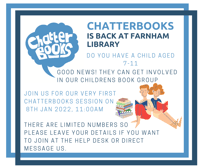Free Chatter books for 7-11yrs- Farnham