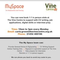My Space employment support - Aldershot