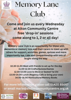 Memory Lane - Wednesday Club Dementia Friendly - Alton