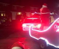 Beaver-Scouts Santa sleigh Walks - Globe Farm Road estate  - Frogmore