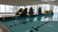 Family Inflatable fun in the pool Places Leisure Camberley