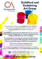 Conquest Art - only for those with SEND  Booking essential, -Guildford 