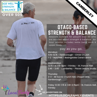 Over 50s Otago strength & balance - Camberley