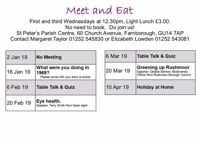 Senior Meet and eat at st Peters - Farnborough