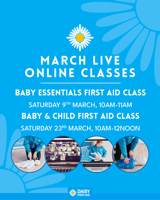 Baby Essentials First Aid class - Online