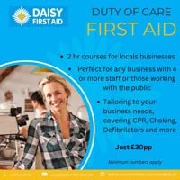 Family first aid & duty of care ONLINE with Daisy first aid - Fleet