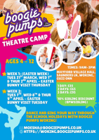 Easter Theatre Camp 4-12yr Boogie pumps Woking