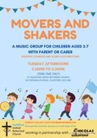 Movers and Shakers Music Classes for 3-7yrs Guildford 