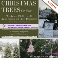Christmas Trees for Sale (scouts)  Dog and Partridge - Yateley