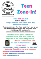 Teen Zone in - youthclub for Teens with SEN - Farnborough