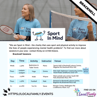 Table Tennis / Badminton for mental Health - Sport in Mind -  Bracknell