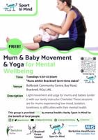 Mum and baby Yoga - Sport in Mind - Bracknell
