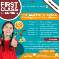 Easter Maths GCSE Revision - Geometry and Measures - Farnborough 