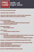 GCSE Success in Maths  & Science face to face Tutoring First Class Learning Farnborough 