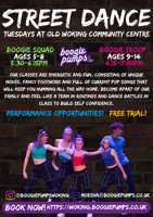 Primary Street Dance class 5-11yr - Boogie pumps Woking
