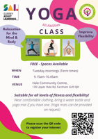 Yoga at The Shed - Hale Community Centre - Farnham