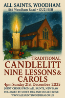 Candlelit Nine Lessons and Carols All Saints - Woking 