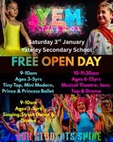 Free Open Day 6-12 Musical Theatre, Jazz, Tap & Drama YEM Theatre School  - yateley