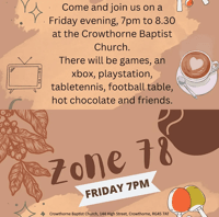 Zone 78 youth club for yr7&yr8 - Crowthorne