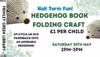 Folded book hedgehog craft | Frimley
