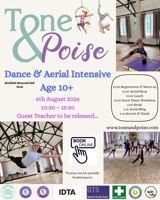 Dance & Aerial Intensive | Age 10+ | Hook - Family event in Heckfield Memorial Hall, Church Ln, Heckfield, Hook RG27 0LG