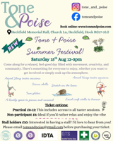Summer Festival | Hook Tone & Poise  - Family event in Heckfield Memorial Hall, Church Ln, Heckfield, Hook RG27 0LG