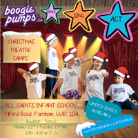 Theatre Camp Boogie pumps Farnham